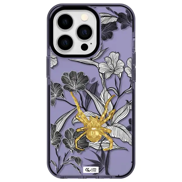 Golden Spider Apple iPhone 13 Pro impact Lilac Case