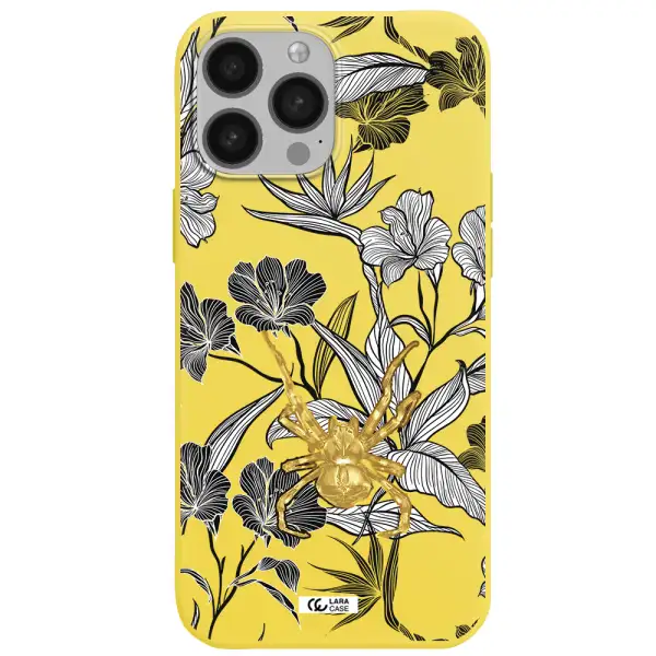 Golden Spider Apple iPhone 13 Pro Max Silicone canary yellow Case