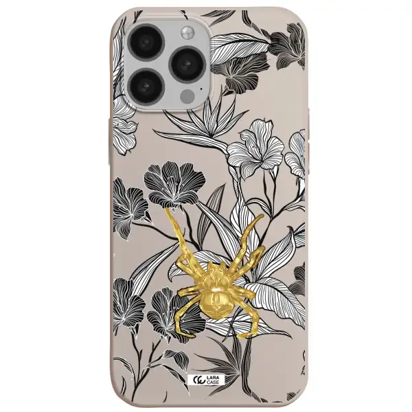 Golden Spider Apple iPhone 13 Pro Silicone Stone Case
