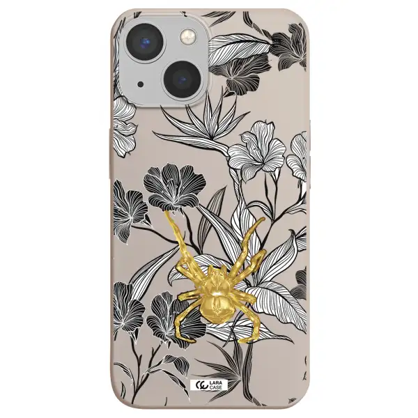 Golden Spider Apple iPhone 13 Silicone Stone Case