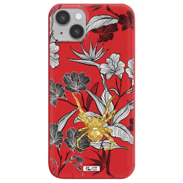 Golden Spider Apple iPhone 14 plus Silicone Imperial Red Case