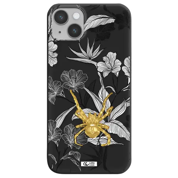 Golden Spider Apple iPhone 14 Silicone black Case