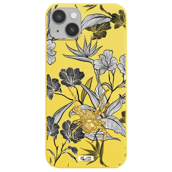 Golden Spider Apple iPhone 14 Silicone canary yellow Case