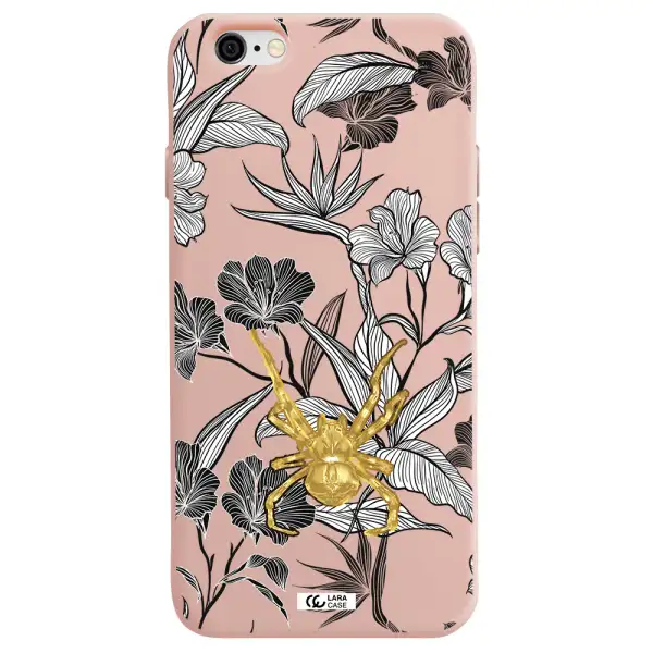 Golden Spider Apple iPhone 6 Silicone pastel pink Case