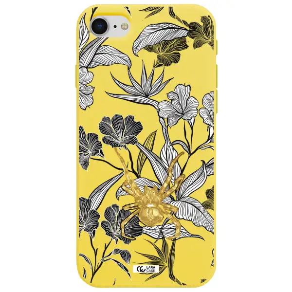 Golden Spider Apple iPhone se 2020 Silicone canary yellow Case