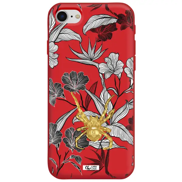 Golden Spider Apple iPhone se 2020 Silicone Imperial Red Case