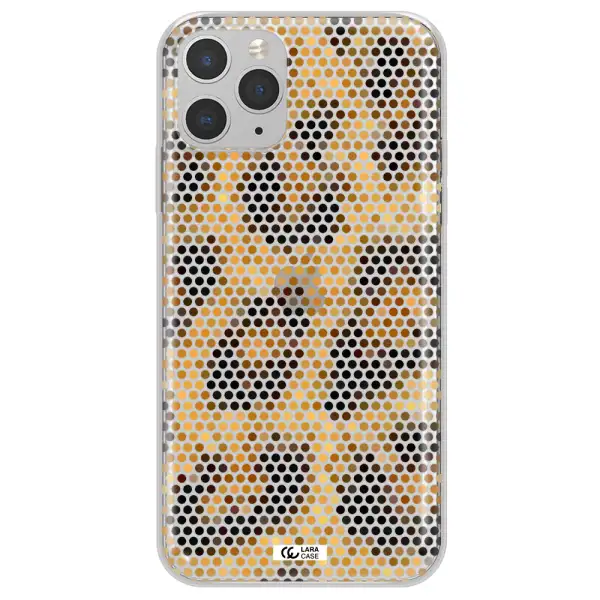 Leopard Dots Apple iPhone 11 pro Clear TPU Case