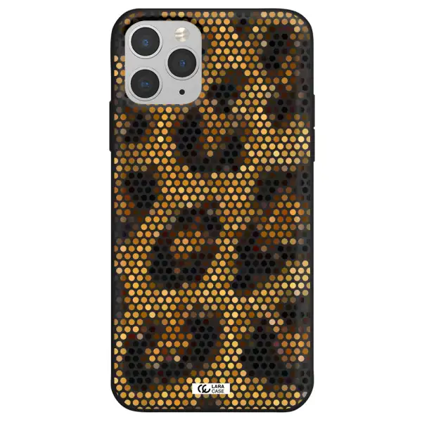 Leopard Dots Apple iPhone 11 pro max Silicone black Case
