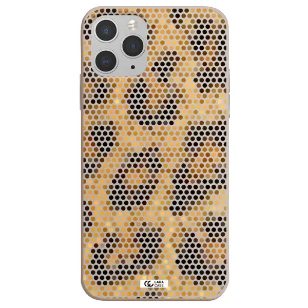 Leopard Dots Apple iPhone 11 pro max Silicone Stone Case
