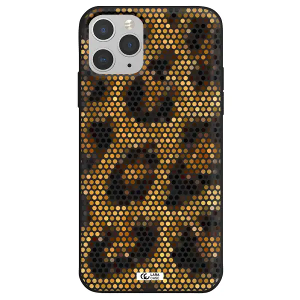 Leopard Dots Apple iPhone 11 pro Silicone black Case
