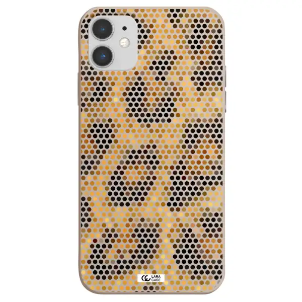 Leopard Dots Apple iPhone 11 Silicone Stone Case
