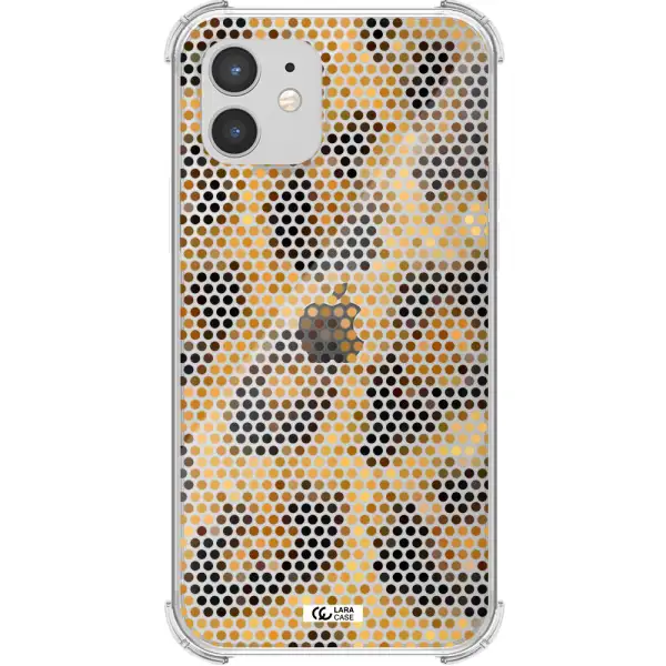Leopard Dots Apple iPhone 12 Clear PC Case
