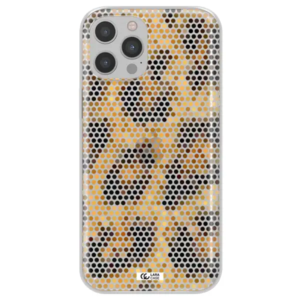 Leopard Dots Apple iPhone 12 pro Clear TPU Case
