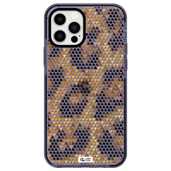 Leopard Dots Apple iPhone 12 pro impact Lilac Case