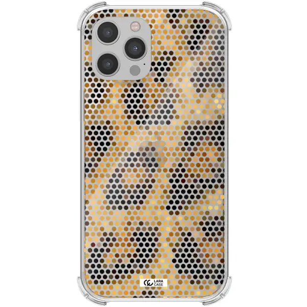 Leopard Dots Apple iPhone 12 pro max Clear PC Case