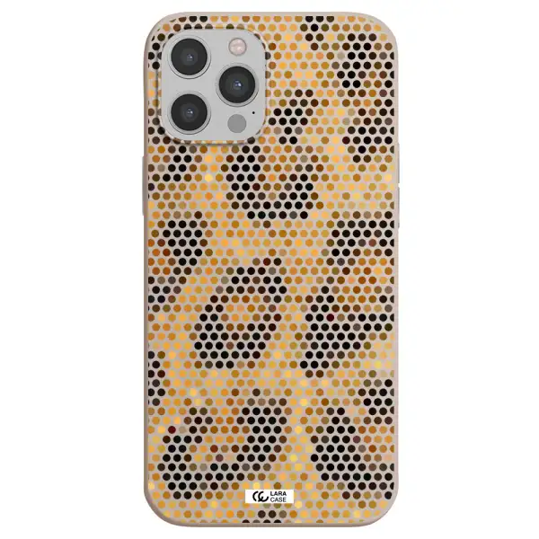 Leopard Dots Apple iPhone 12 pro max Silicone Stone Case