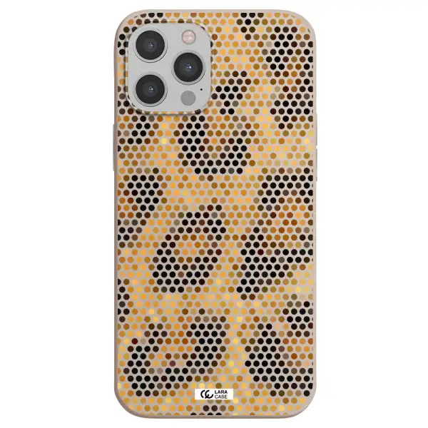 Leopard Dots Apple iPhone 12 pro Silicone Stone Case