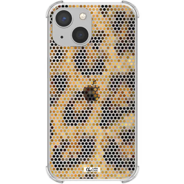 Leopard Dots Apple iPhone 13 Clear PC Case