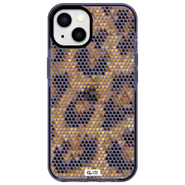 Leopard Dots Apple iPhone 13 impact Lilac Case