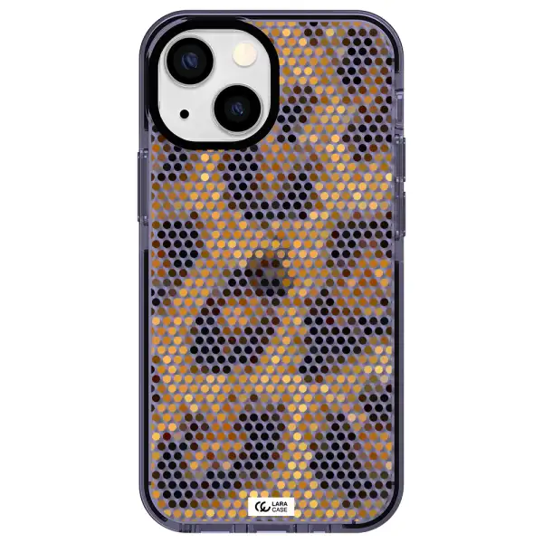 Leopard Dots Apple iPhone 13 mini impact Lilac Case