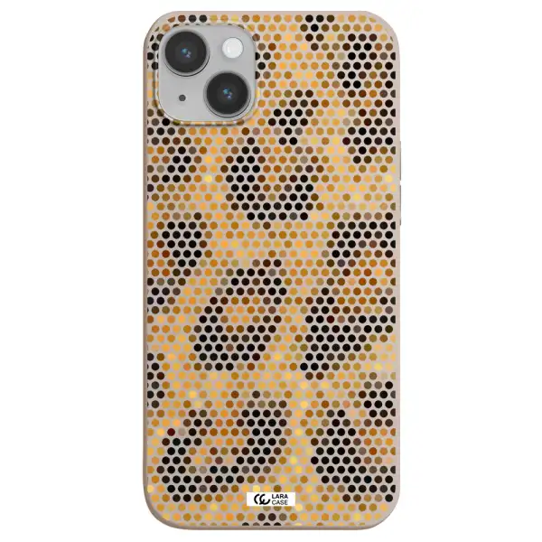 Leopard Dots Apple iPhone 14 plus Silicone Stone Case