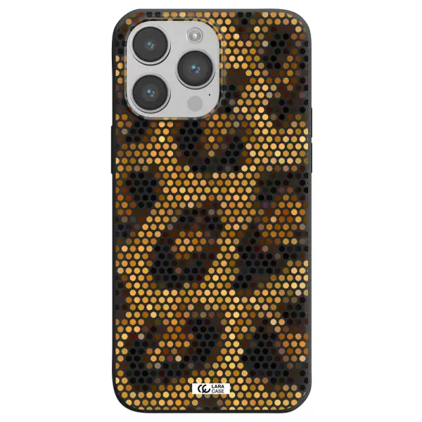 Leopard Dots Apple iPhone 14 pro max Silicone black Case