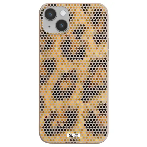 Leopard Dots Apple iPhone 14 Silicone Stone Case