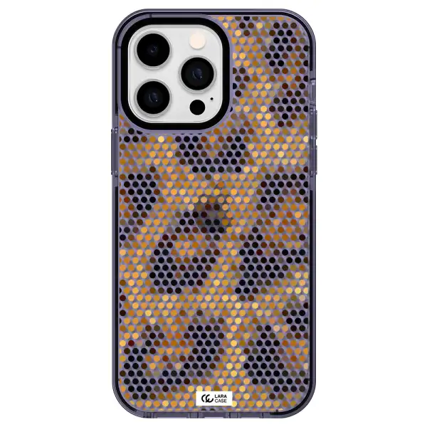 Leopard Dots Apple iPhone 15 Pro Max impact Lilac Case