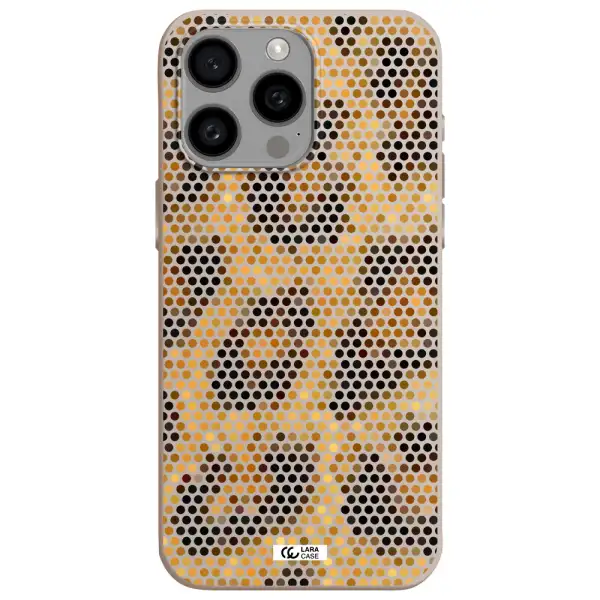 Leopard Dots Apple Iphone 15 Pro max Silicone Stone Case