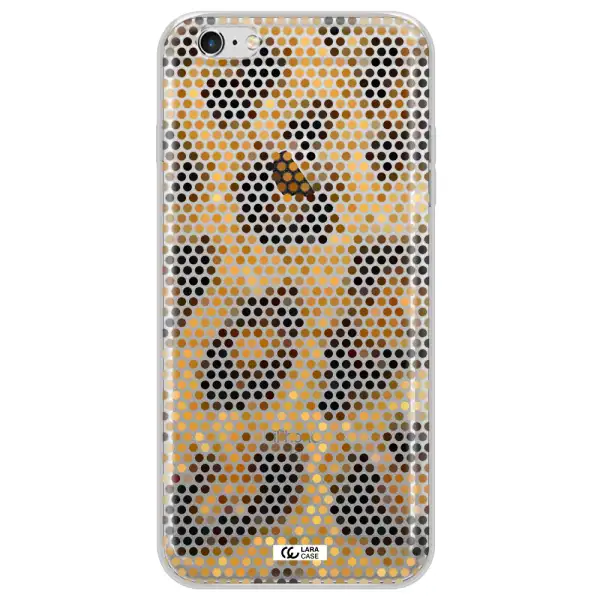 Leopard Dots Apple iPhone 6 s plus Clear TPU Case