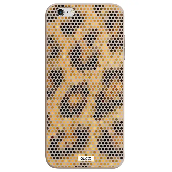 Leopard Dots Apple iPhone 6 s plus Silicone Stone Case