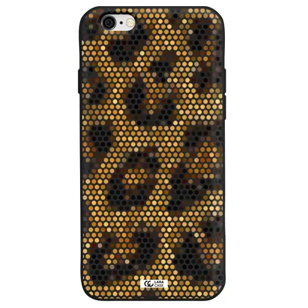Leopard Dots Apple iPhone 6 Silicone black Case