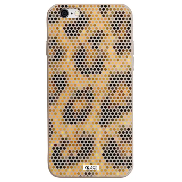 Leopard Dots Apple iPhone 6 Silicone Stone Case