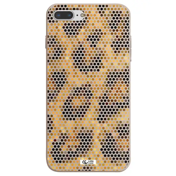 Leopard Dots Apple iPhone 7 plus Silicone Stone Case