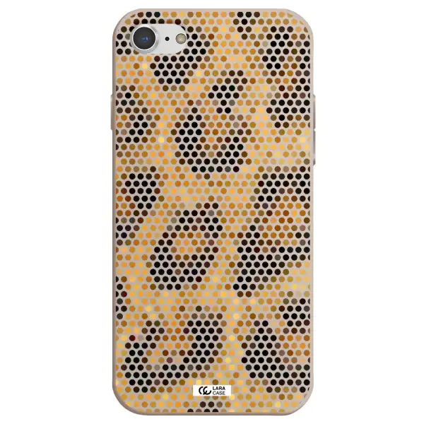 Leopard Dots Apple iPhone 7 Silicone Stone Case