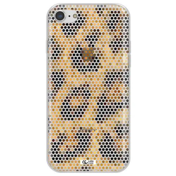 Leopard Dots Apple iPhone 8 Clear TPU Case