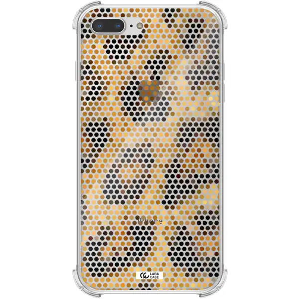 Leopard Dots Apple iPhone 8 plus Clear PC Case