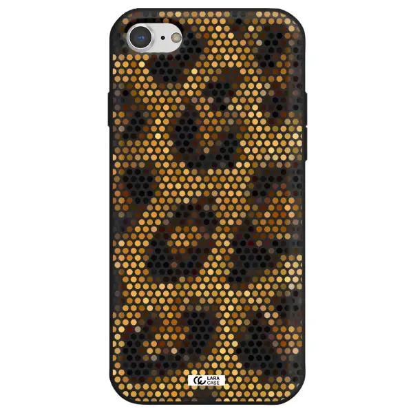 Leopard Dots Apple iPhone 8 Silicone black Case