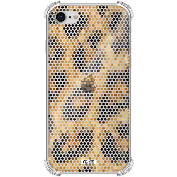 Leopard Dots Apple iPhone se 2020 Clear PC Case