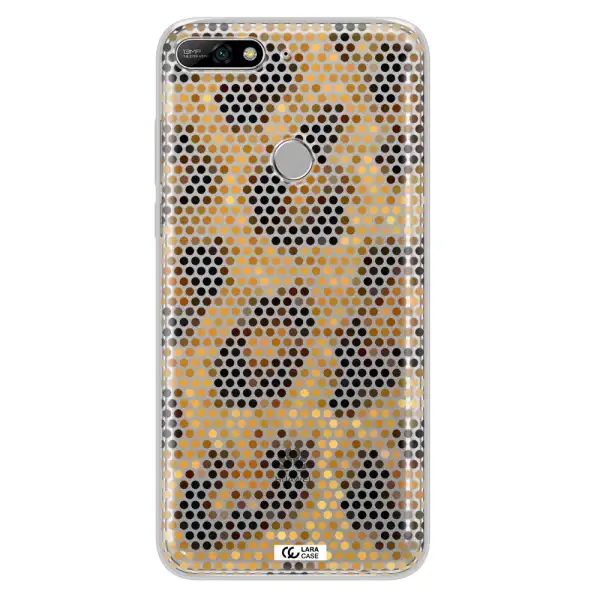 Leopard Dots Huawei Y7 2018 Clear TPU Case