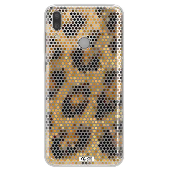 Leopard Dots Huawei Y7 2019 Clear TPU Case