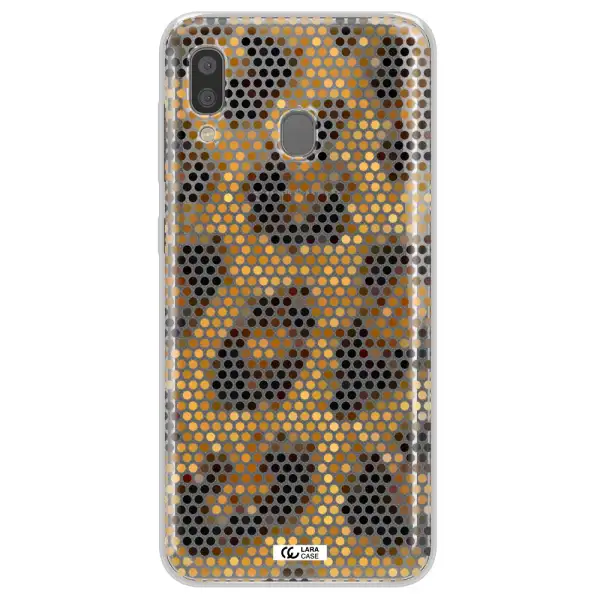 Leopard Dots Samsung A20 Clear TPU Case