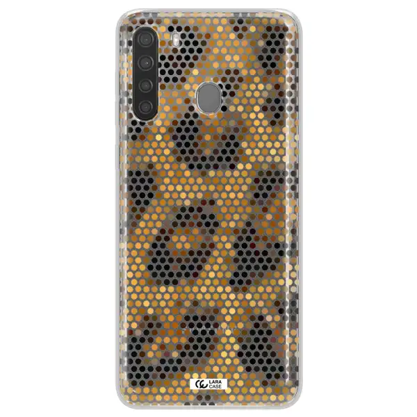 Leopard Dots Samsung A21 Clear TPU Case