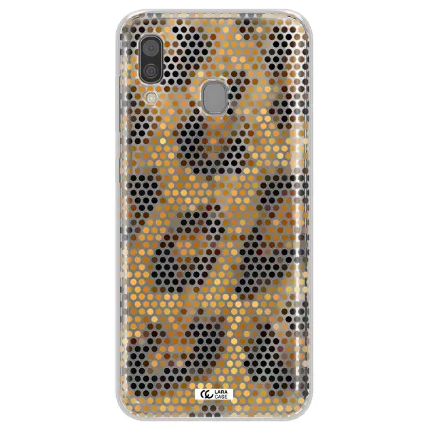 Leopard Dots Samsung A30 Clear TPU Case
