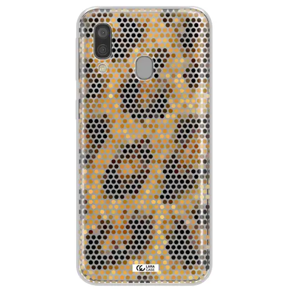Leopard Dots Samsung A40 Clear TPU Case