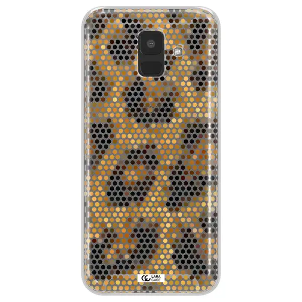 Leopard Dots Samsung A6 Clear TPU Case