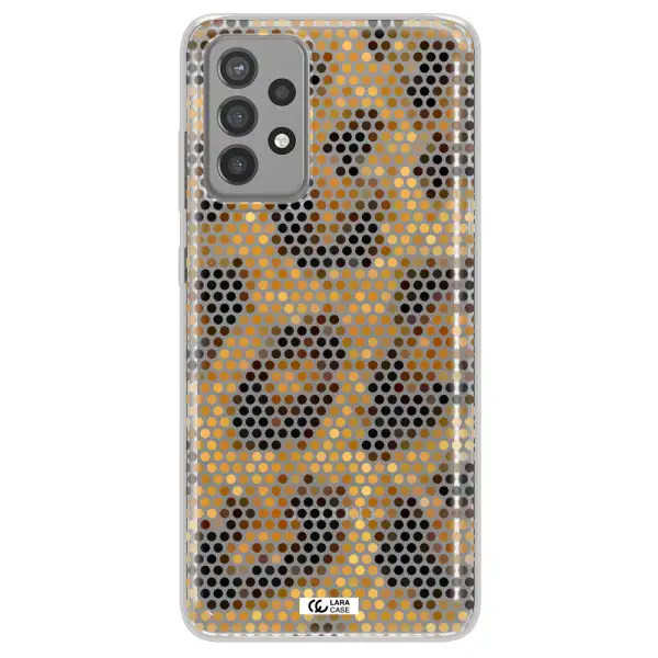 Leopard Dots Samsung A72 Clear TPU Case