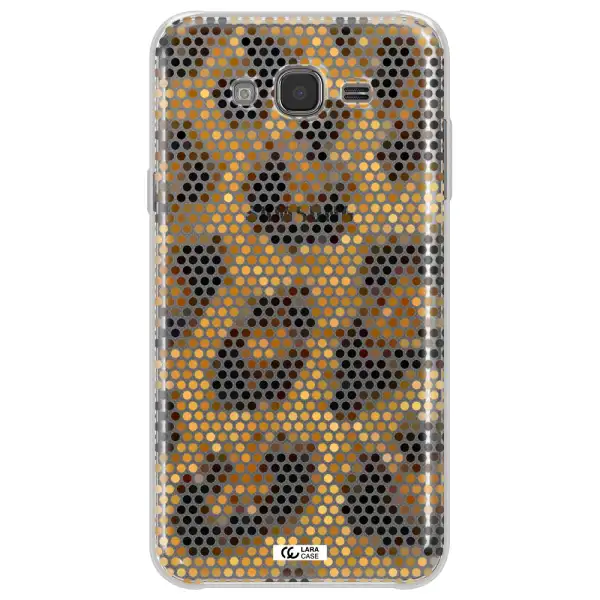 Leopard Dots Samsung J7 Clear TPU Case
