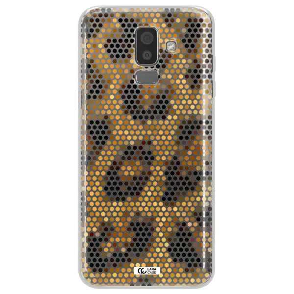 Leopard Dots Samsung J8 Clear TPU Case
