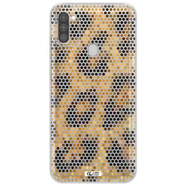 Leopard Dots Samsung M11 Clear TPU Case